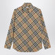 Burberry Beige Shirt With Check Pattern