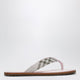Burberry Pink Pavilion Sandals With Check Pattern