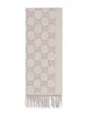 Gucci Embroidered Cashmere Reversible Scarf