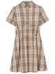 Burberry Check Cotton Short-Sleeved Dress