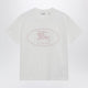 Burberry White Tshirt With Knight Stamp