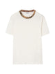 Burberry Check Trim Cotton T-Shirt