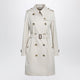 Burberry Kensington Mid-Length Tropical Gabardine Trench Coat, Beige