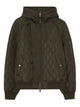Burberry Quilted Nylon Hooded Bomber Jacket