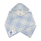 Burberry Mu Tbar Check Hooded Scarf - - Wool - Blue