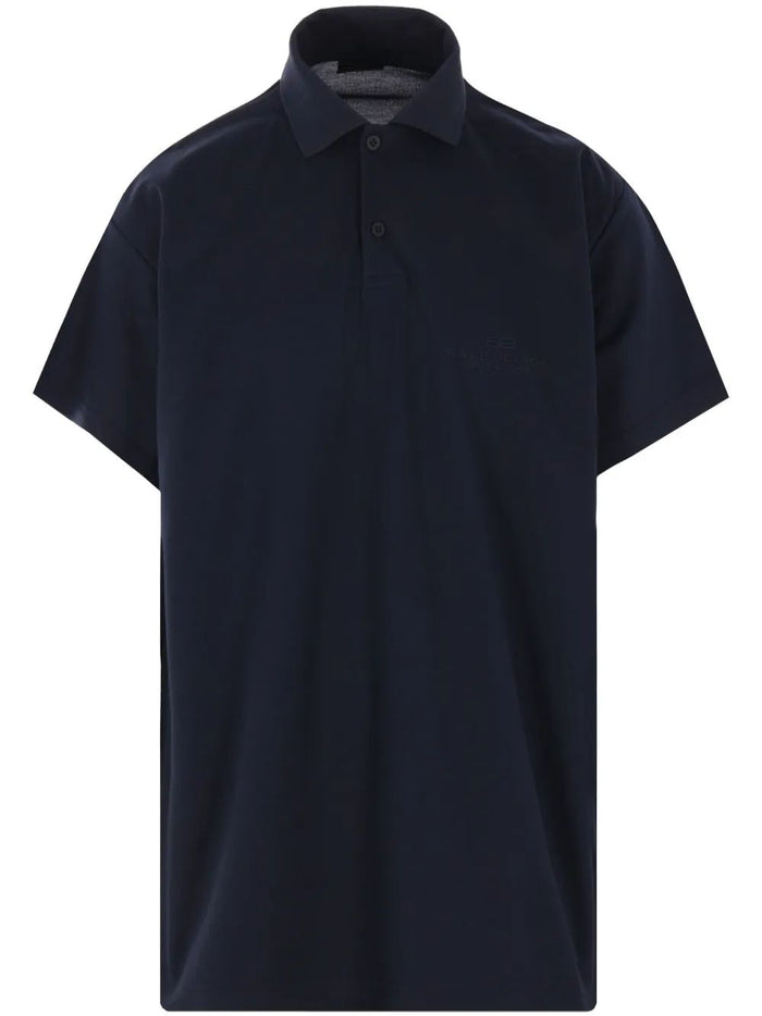 Balenciaga Intertwined Cotton-Piqué Polo Shirt