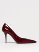 Saint Laurent Saint Laurent Norma Pumps In Deep Burgundy (Grenat) Are Crafted In Italy From Polished Patent Leather And Feature A Sharp Pointed Toe With A Sleek 90Mm Stiletto Heel