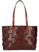Dragon Difussion Brown Leather Handbag