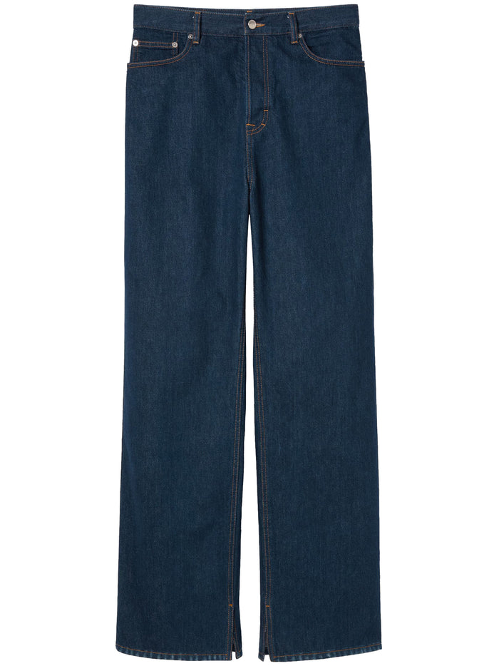 Gucci Blue Cotton Denim Trousers