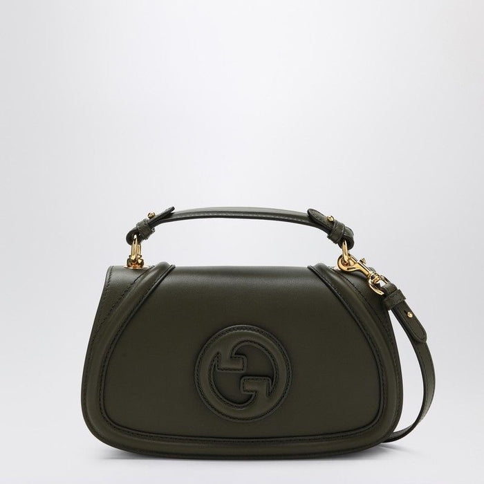 Gucci Bottle Green Leather Gucci Blondie Handbag