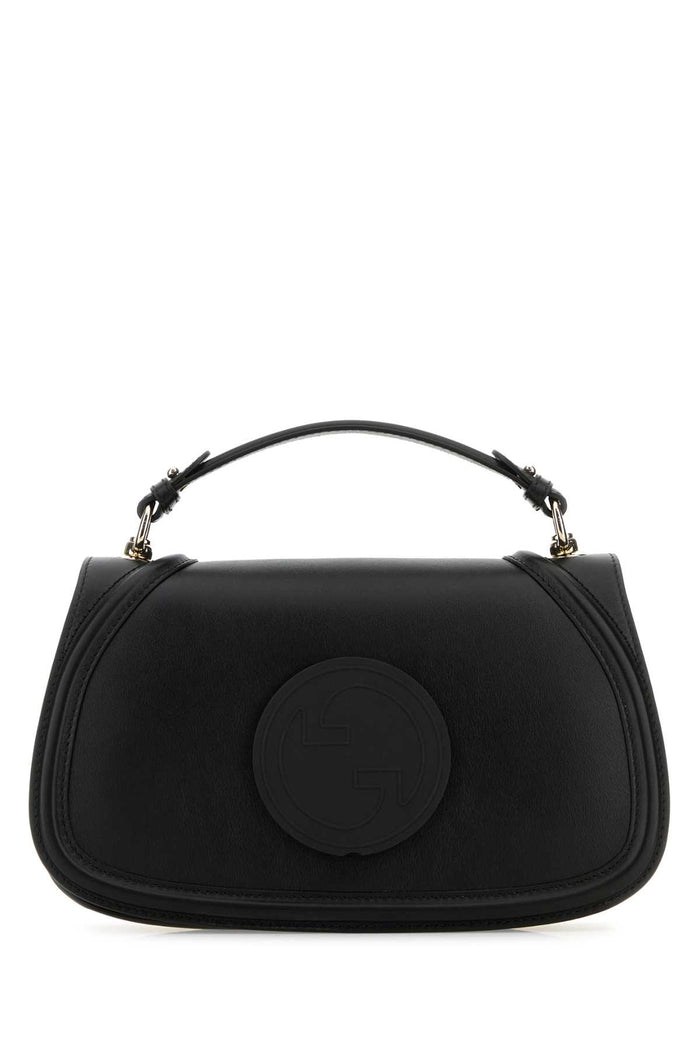 Gucci Black Leather Gucci Blondie Handbag