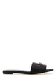 Alexander Mcqueen Black Leather Slippers