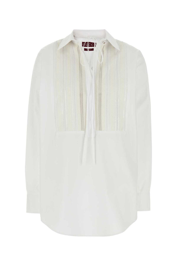 Gucci White Poplin Oversize Shirt