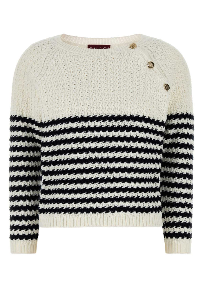 Gucci Embroidered Cotton Sweater