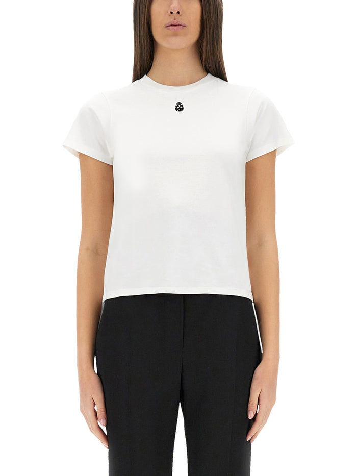 Alexander Mcqueen White Cotton Blend T-Shirts