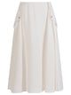 Bottega Veneta White Viscose Blend Skirt