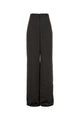 Saint Laurent Pritned Satin Wide-Leg Pant