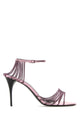 Saint Laurent Lilac Metal Babylone Sandals