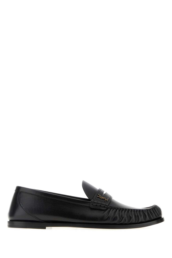 Saint Laurent Leather Slip-On Shoes