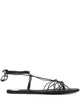 Saint Laurent Ankle Strap Babylone Flat Sandals