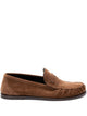Saint Laurent Brown Suede Loafers