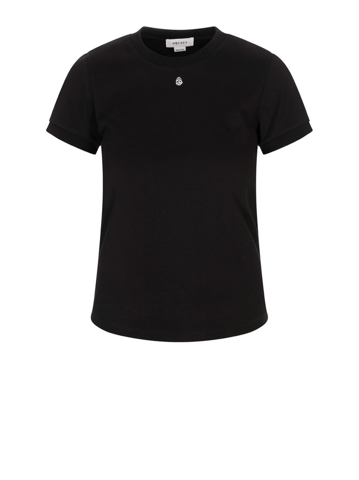 Alexander Mcqueen Black Cotton T-Shirt