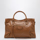 Balenciaga Le City Medium Bag In Camel/Antique Gold