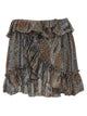 Saint Laurent All Over Print Skirt