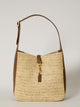Saint Laurent Raffia Small Le 5 á 7 Shoulder Bag
