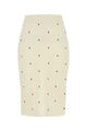 Bottega Veneta Embroidered Cotton Blend Skirt