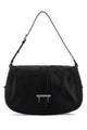 Alexander Mcqueen Black Leather Maxi Satchel Shoulder Bag