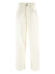 Bottega Veneta White Wool Pant