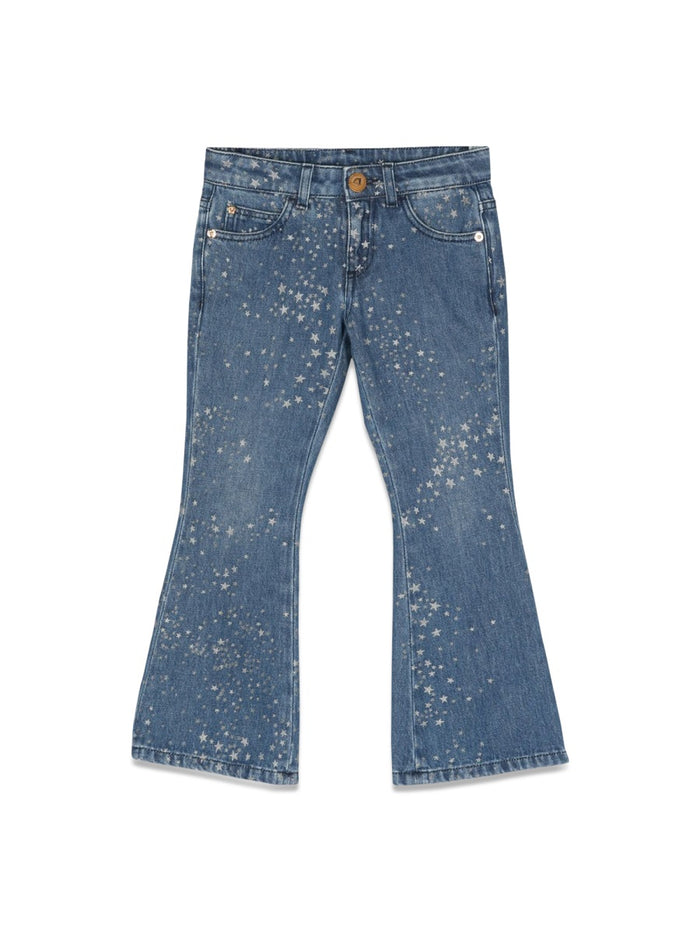 Versace Glitter Print Jeans