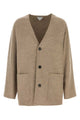 Bottega Veneta Dove Grey Wool Blend Cardigan