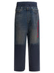 Balenciaga Blue Cotton Trousers