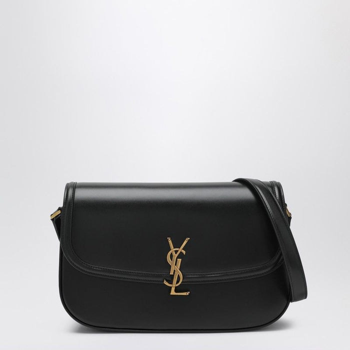 Saint Laurent Black Leather Medium Solferino Shoulder Bag