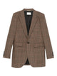 Saint Laurent Plaid Single-Breasted Blazer