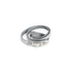 Balenciaga Silver Grey Leather City Triple Bracelet