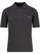 Gucci Dark Grey Wool Blend Polo Shirt
