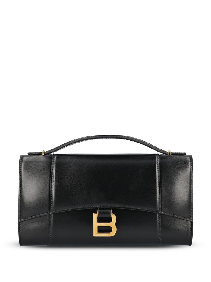 Balenciaga Hourglass Clutch With Handle