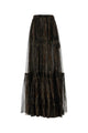 Saint Laurent Printed Silk Blend Skirt