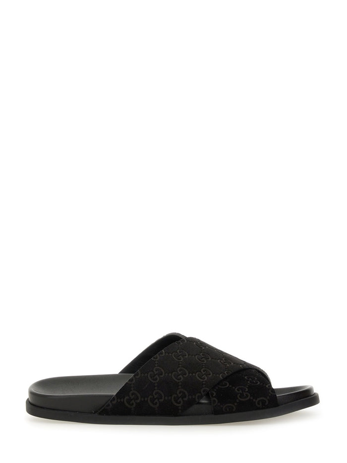 Gucci Sandal Slider With Gg Pattern
