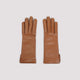 Gucci Caramel Leather Gloves