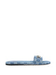 Gucci Blue Cotton Sandals