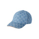 Gucci Base Denim Gg Jacquard Cotton Hat