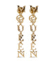 Alexander Mcqueen Gold Brass Earrings