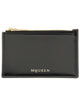 Alexander Mcqueen Black Calf Skin Wallets