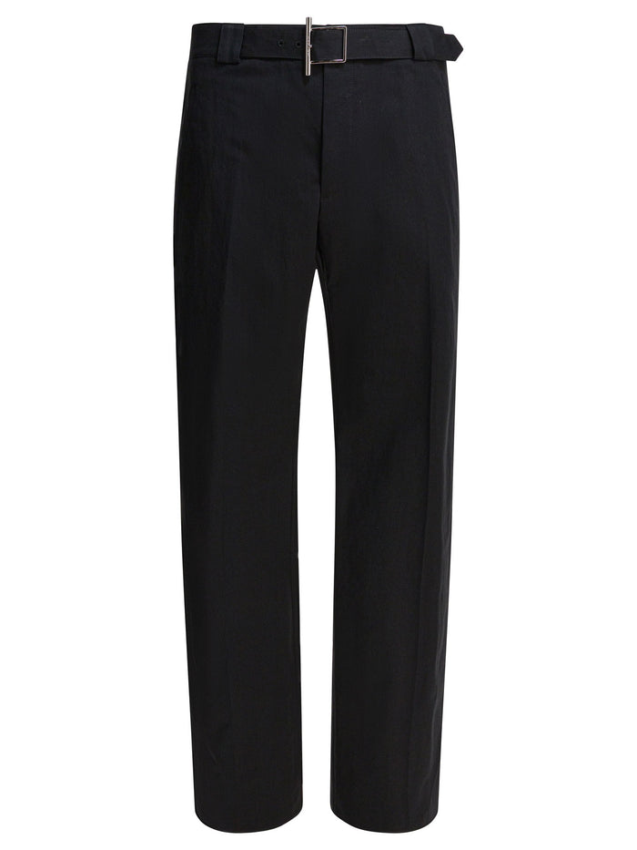 Alexander Mcqueen Black Polyamide Trousers
