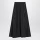 Balenciaga Black Washed Cotton Maxi Skirt