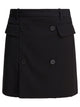 Balenciaga Black Wool Skirt